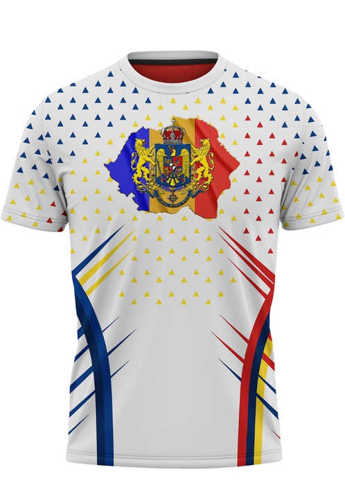 Мъжка тениска Румъния 32.62, къс ръкав, многоцветна, 6XL INTL