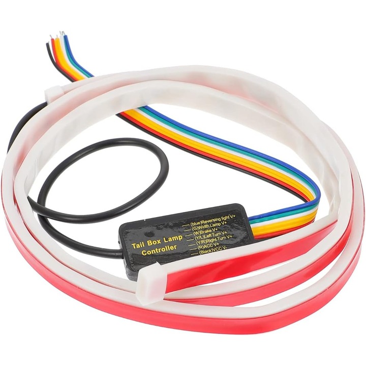 Banda LED Auto Activa pentru Portbagaj – 120 cm, Semnalizare Dinamica, Stop, Avarie, Marsarier si Pozitie