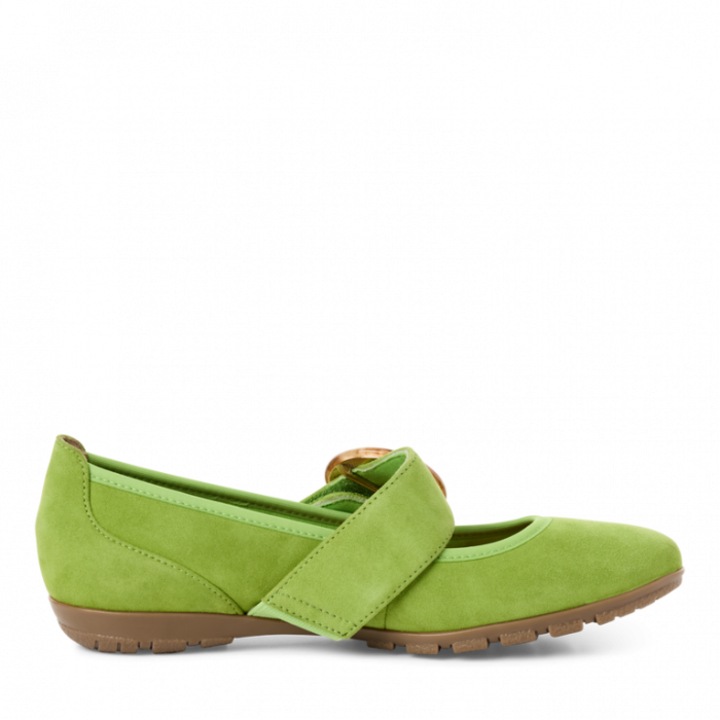 Balerini dama Marco Tozzi 2-24607-44, piele naturala, verde lime, Verde lime