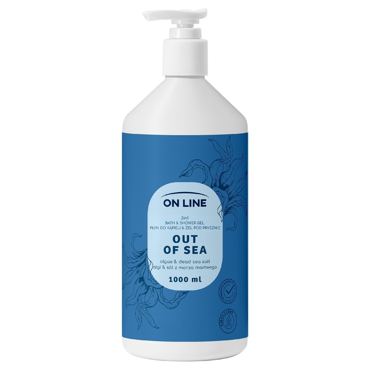 Fürdő- és tusfürdő 2 az 1-ben, ONLINE, Out of Sea, 1000 ml