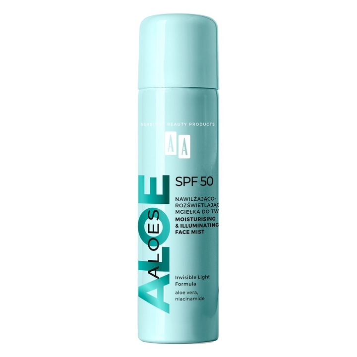 Spray facial, Oceanic, AA Aloes, SPF50, hidratant, iluminator, 100ml