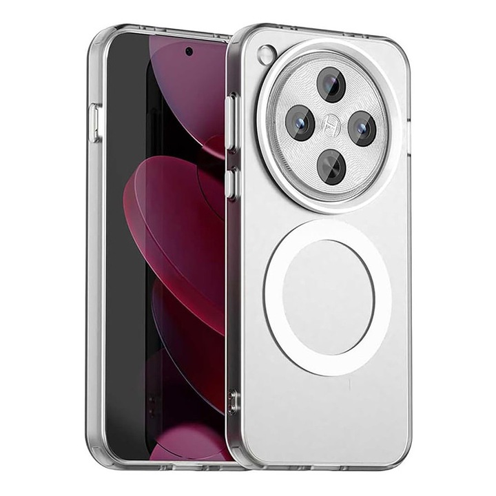 Прозрачен калъф за телефон Oppo Find X8 Pro 5G, TPU защита, лесен достъп до портове, елегантен дизайн