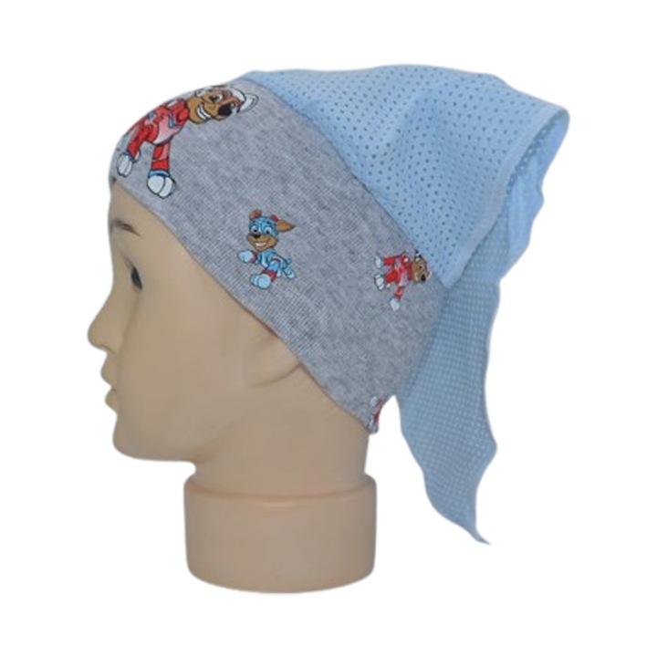 Bandana pentru baieti, Paw Patrol, Mini Junior, BPW1306G, Gri 44-46 CM