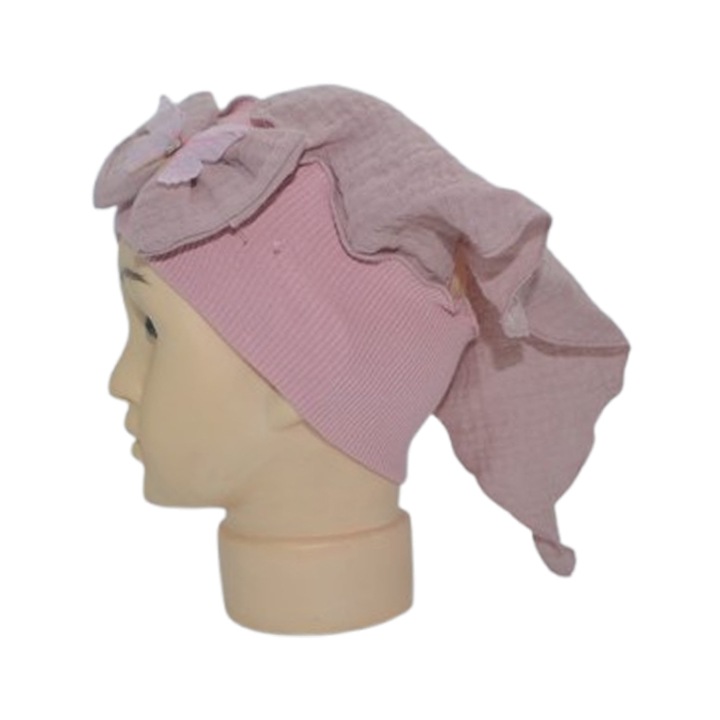 Bandana pentru fete, Mini Junior, BND1306FR2, Roz 120223