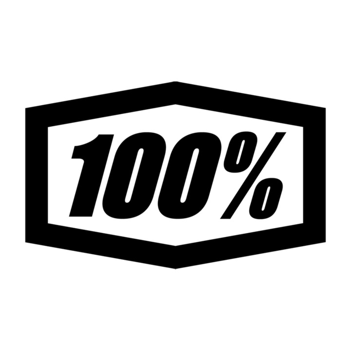 Sticker Moto Logo 100% k, autoadeziv, Cri-Flo, Marime 6 cm