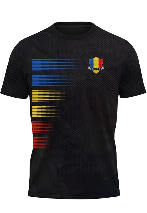 Мъжка тениска Румъния 32.67, къс ръкав, многоцветна, 2XL INTL