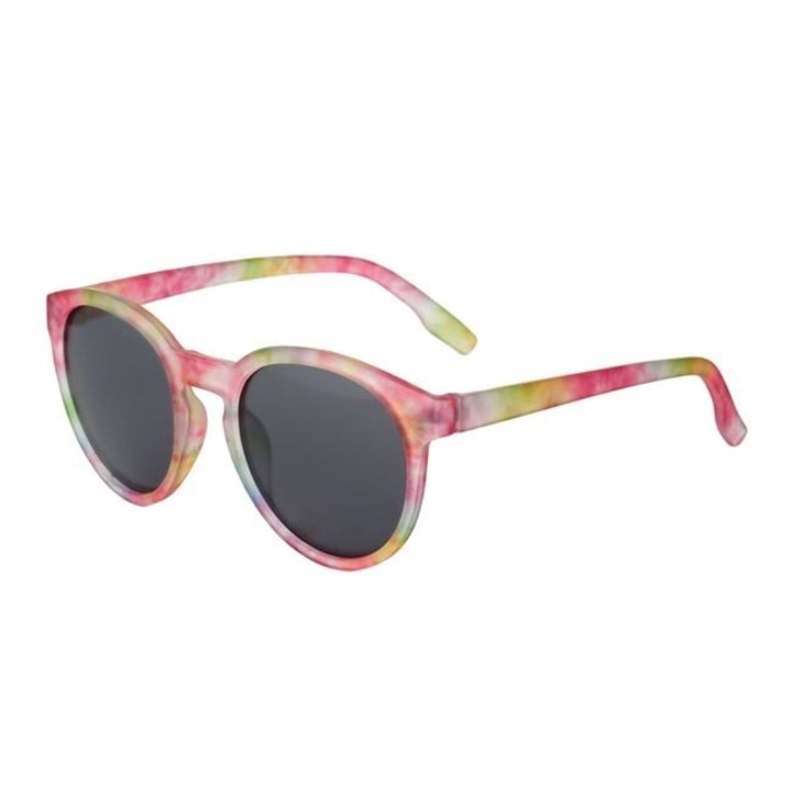 ANTBRO® Gyermek Napszemüveg Szett Lányoknak – Színes Tie-Dye Keret, Fekete Lencsék + Tie-Dye Tok – UV Védelem, Menő és Divatos Nyári Kiegészítő, Ajándék Kislány Kalandoroknak