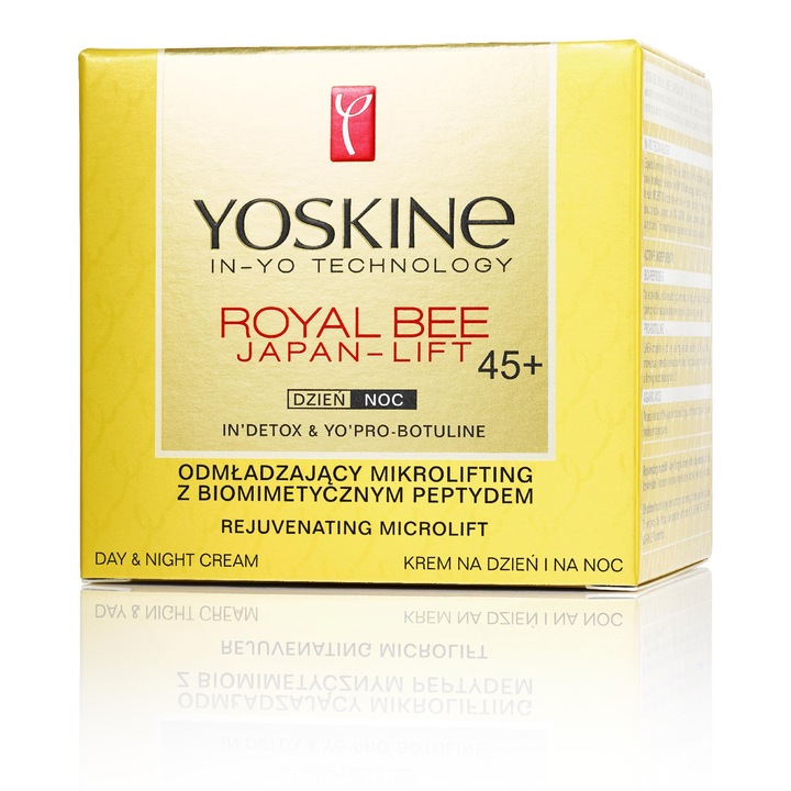 Крем против бръчки с пептиди YOSKINE, Royal Bee Japan-Lift 45+, 50 мл