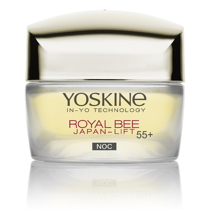 YOSKINE Royal Bee Japan-Lift 55+ éjszakai ránctalanító krém peptidekkel, 50 ml