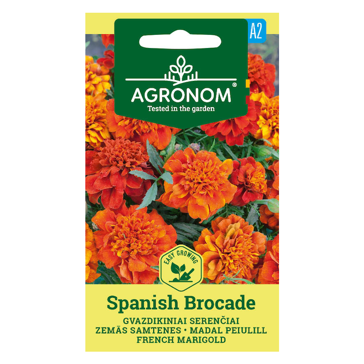 Seminte, Craite Marigold Spanish Brocade, Agronom, plic, 0.4 grame