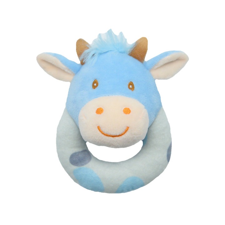 Zsiráf Csörgő Játék, Kék, 12 cm