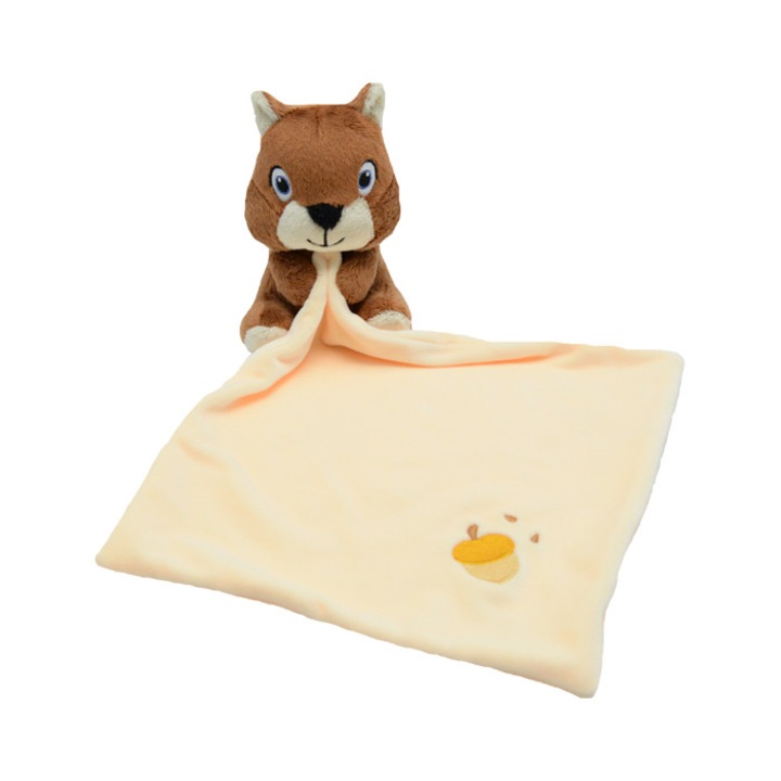 Бебешка играчка, AXIOM, модел Пухкава катеричка, кафява 25 см