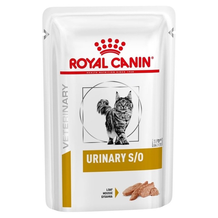 Hrana umeda pentru pisici, Royal Canin Urinary S/O, 12x85 g
