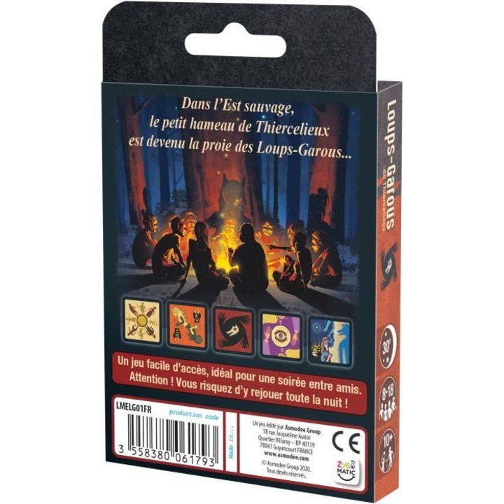 Les Loups-Garous de Thiercelieux, Asmodee, 2021, joc de societate, joc de rol ascuns, pentru grup