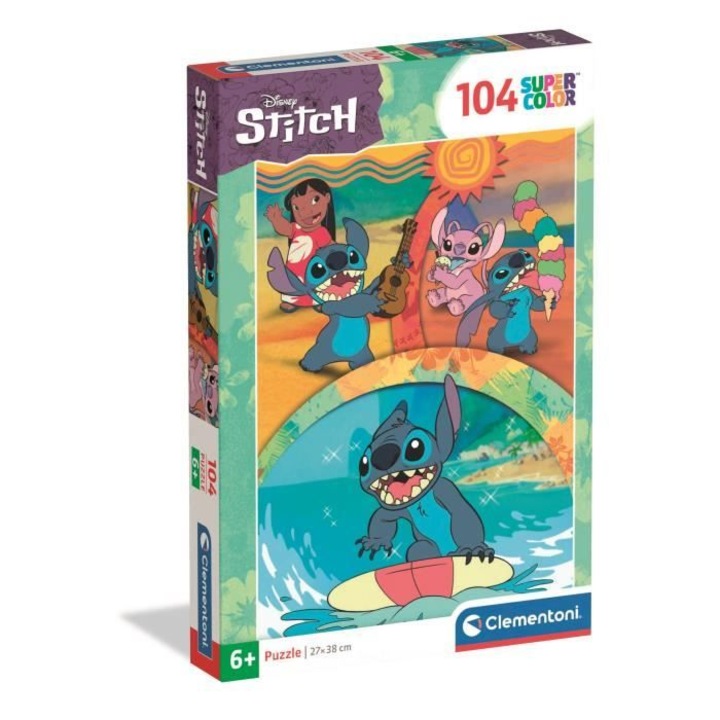 Пъзел Clementoni, 104 части, Stitch