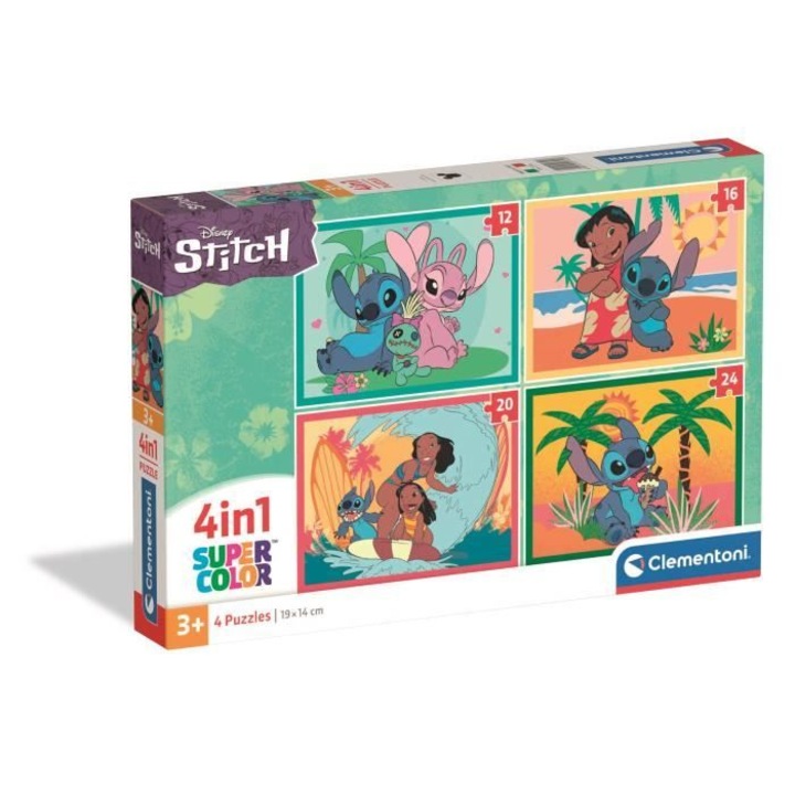 Пъзел Clementoni, Disney Lilo and Stitch, The Star Dog, 4 в 1