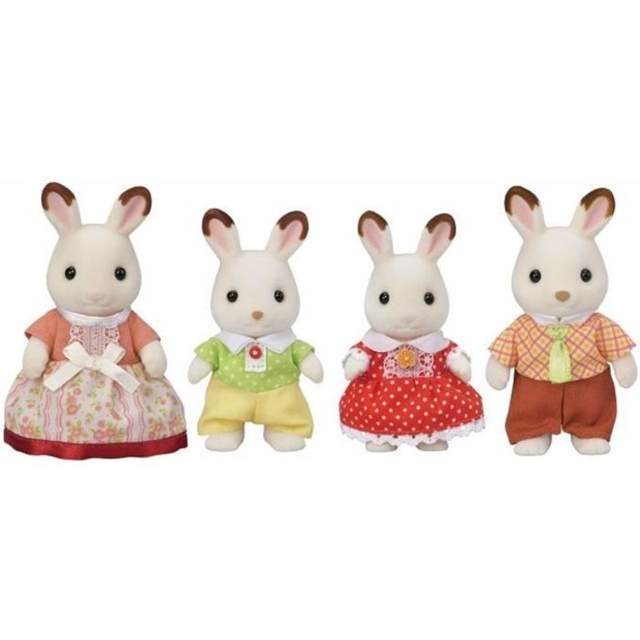 Комплект шоколадови зайчета, Sylvanian Families, фигурки, 3+ години