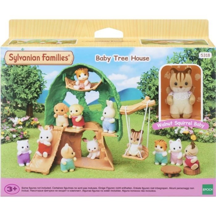 Sylvanian Families Babaház szett, kunyhó, vörös mókus bébi