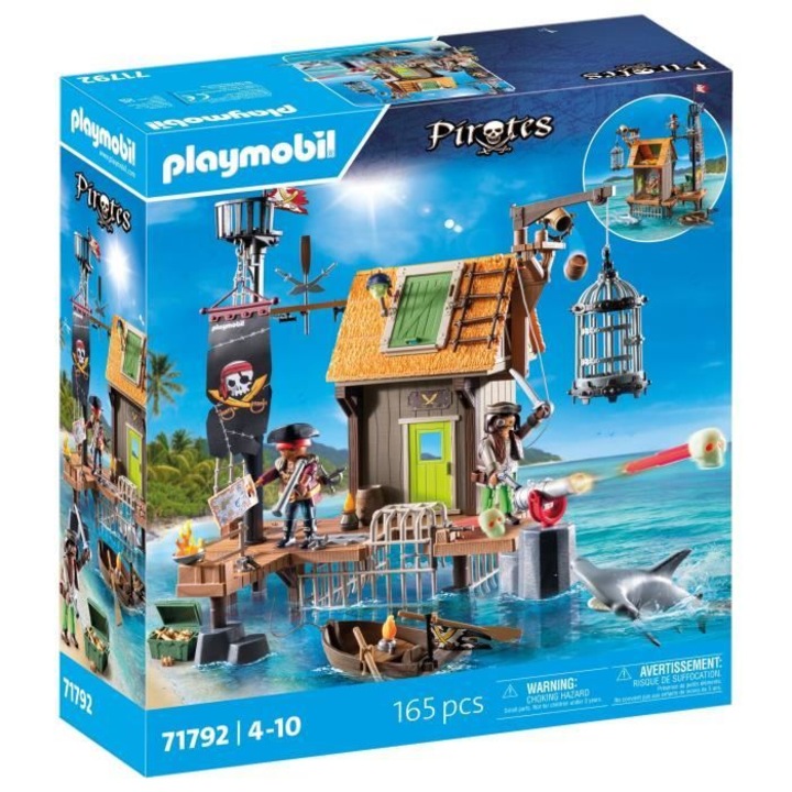 Playmobil Kalózkikötő és barlang szett börtönfigurákkal