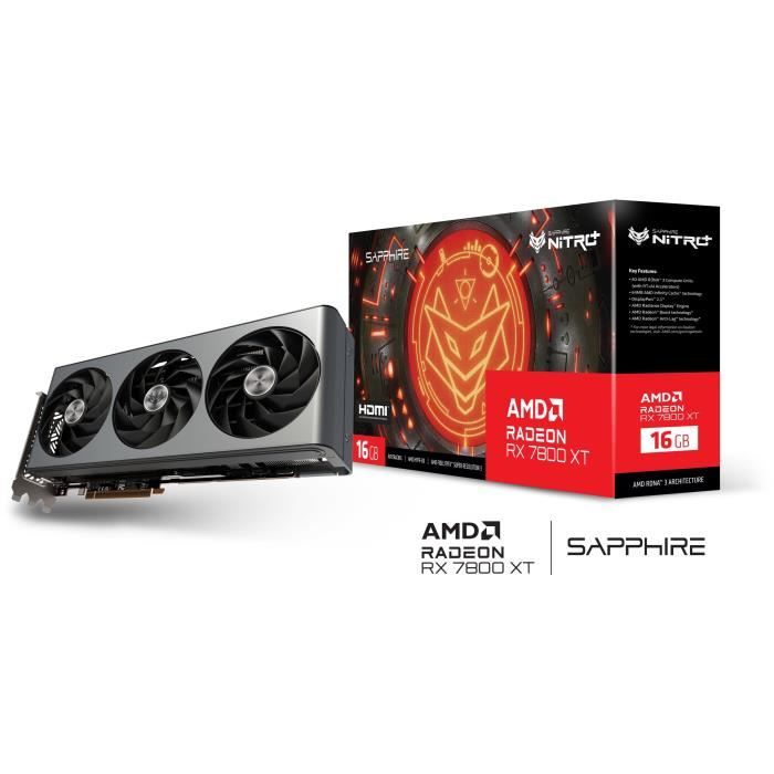 Placa video Sapphire NITRO+ AMD RADEON RX 7800 XT GAMING OC 16GB