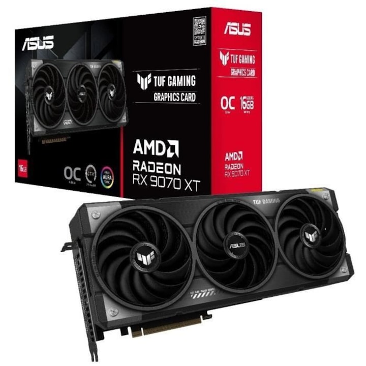 Placa video ASUS TUF-RX9070XT-O16G-GAMING