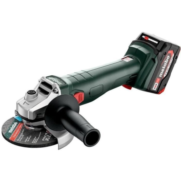 Акумулаторен ъглошлайф, Metabo, W 18 L 9-125, 18 V, MetaBOX 165 L
