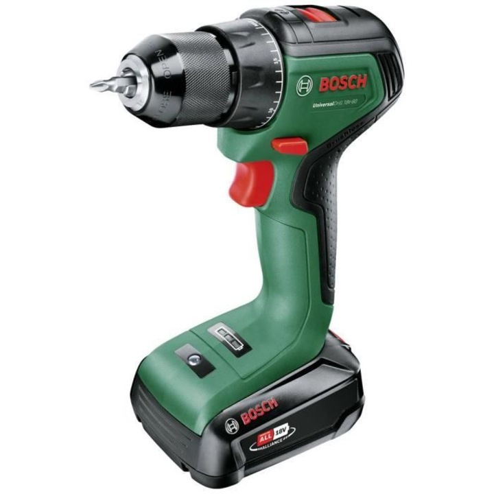 Комплект винтоверт Bosch UniversalDrill 18V-60, 1x 2.0Ah
