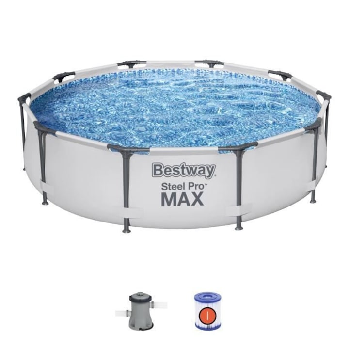 Bestway Steel Pro Max medence 305x76cm 1249L/h patronos víztisztítóval