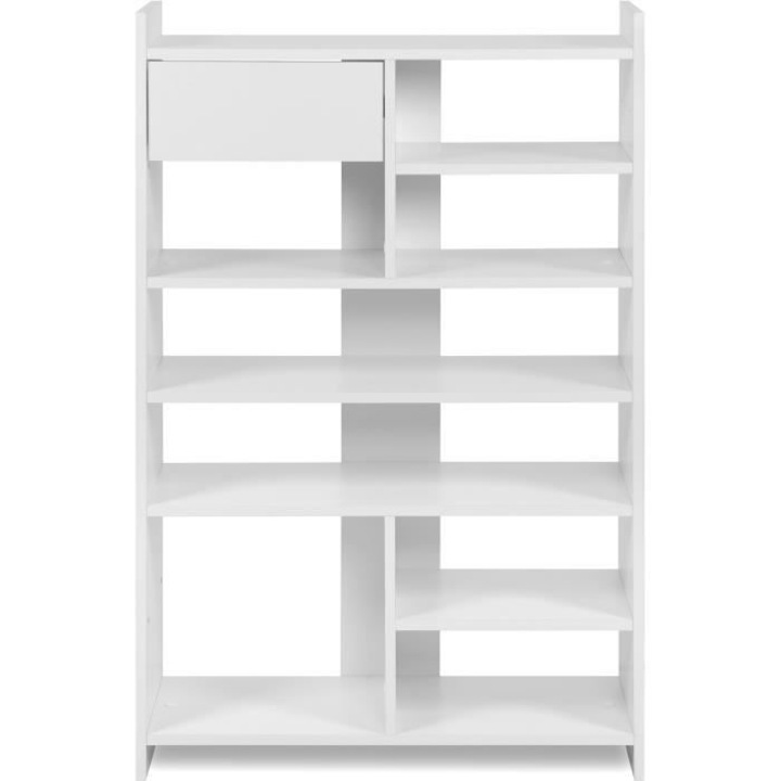 Шкаф за обувки MUNSTER, 12 чифта, 71.5x25x109 см, Бял