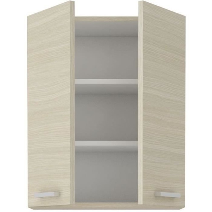 Konyhaszekrény, Chamonix, 2 ajtós, melamin, tölgy dekor, 60x31x72cm