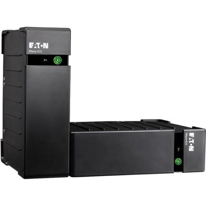 EATON Ellipse EL800USBDIN Készenléti Inverter - 800 VA / 500 W, 2U Rack / Tower, 220 V AC, 3 x Schuko, 1 x Schuko
