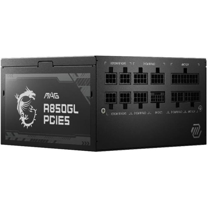 MSI Mag A850GL PC tápegység, 850W, moduláris, 80+ Gold