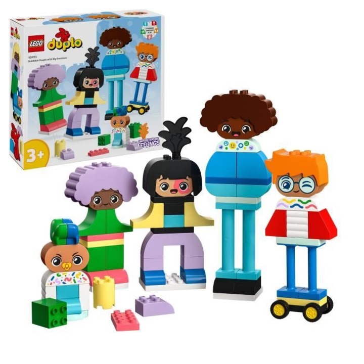 LEGO DUPLO 10423 Комплект Моят град, 71 тухлички, 5 героя, многоцветен