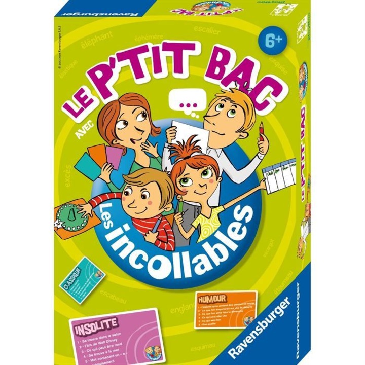 Настолна игра Ravensburger INCOLLABLES Le Petit Bac