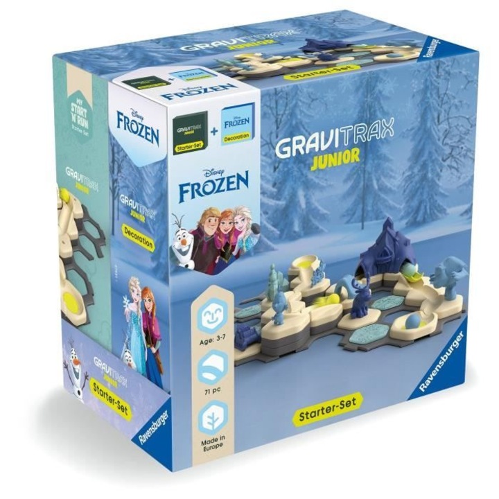 Ravensburger Gravitrax Junior kezdőkészlet Jégvarázs építőkészlet, 71 darabos, 3 éves kortól
