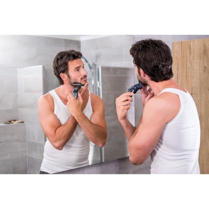 Тример за коса и брада, Wahl, 3.5 W, 10 гребена, черен