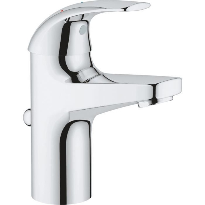 Смесител за мивка Grohe с едноръкохватков механизъм Start Curve, хром, размер S