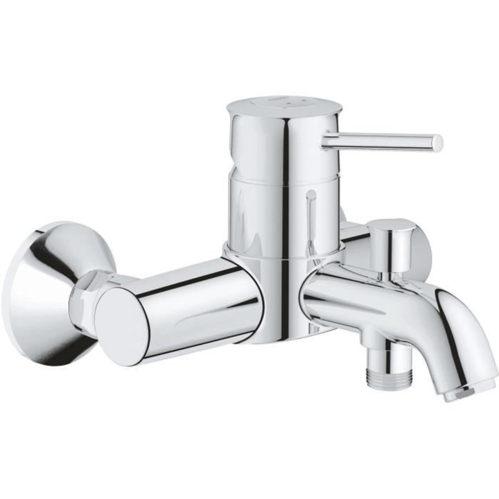 Санитарен смесител, Grohe, едноръкохватков смесител за вана/душ, стенен монтаж