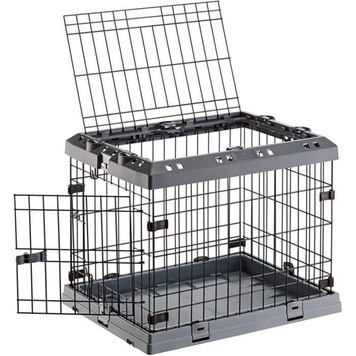 Ferplast Superior 105 szállítóbox, 73x77x107 cm, fekete