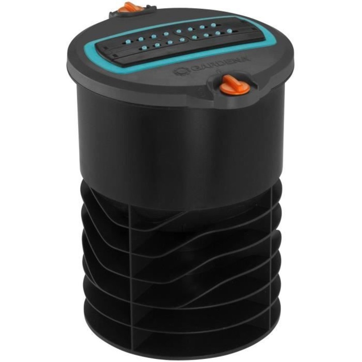 Комплект осцилиращ разпръсквач GARDENA OS 140, 140 м², регулируем, за градината