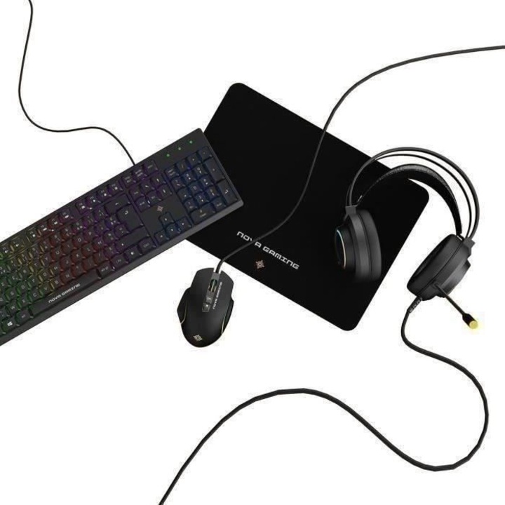 Set tastatura si mouse wireless HP 650, negru, USB