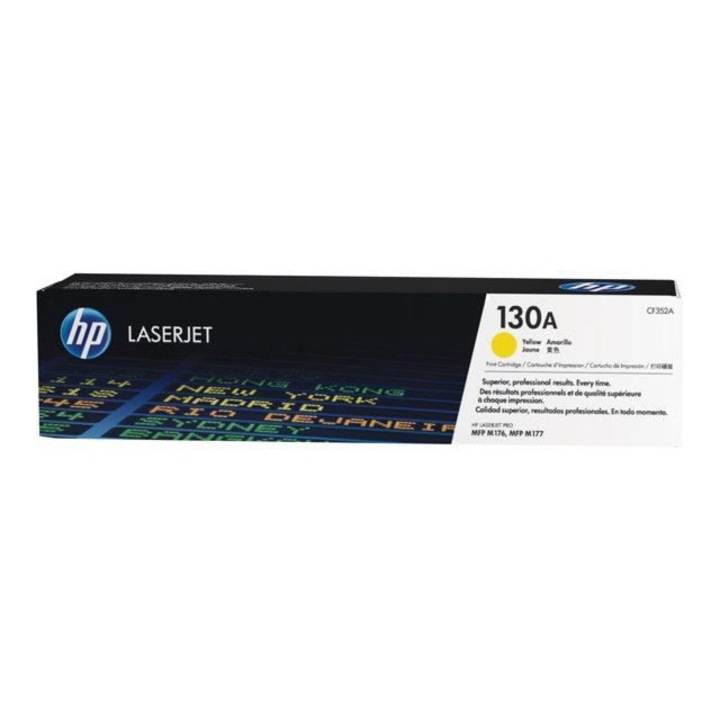 Eredeti HP 130A sárga tonerkazetta, kompatibilis a HP LaserJet Pro Color M176 / LaserJet M177 lézernyomtatókkal