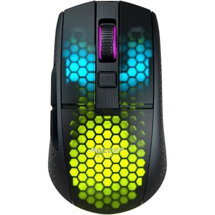 Mouse gaming ROCCAT Burst Pro Air, cablu, negru