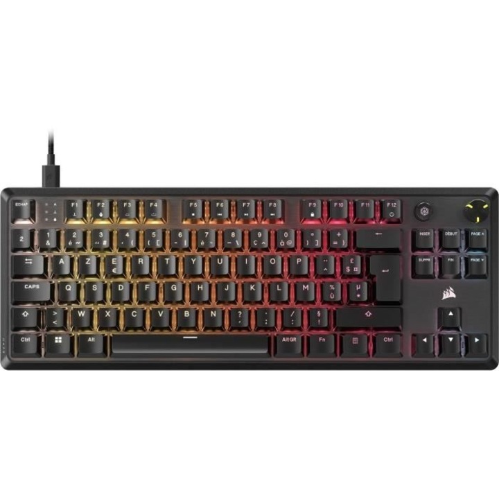 CORSAIR K70 Core TKL RGB gamer billentyűzet, MLX Red v2 kapcsolókkal, vezetékes