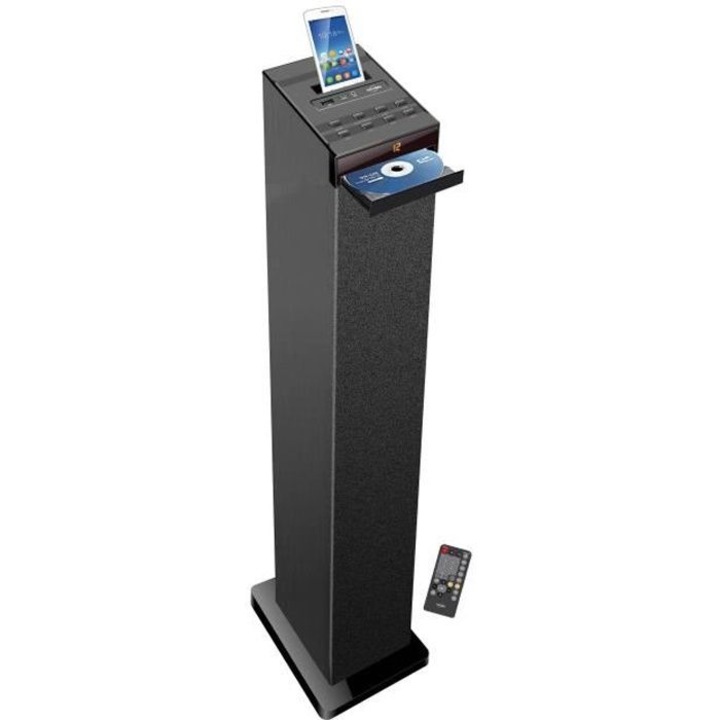 Inovalley HP32CD audio rendszer, Bluetooth, CD lejátszó, USB, fekete