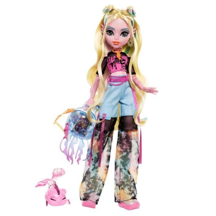Кукла Monster High Лагуна Блу с домашен любимец и аксесоари