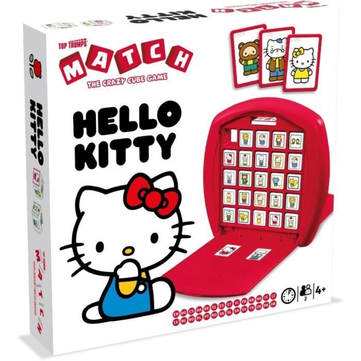 Társasjáték, Nyerő mozdulatok, Hello Kitty párosítás, 5 egyforma kocka, többszínű