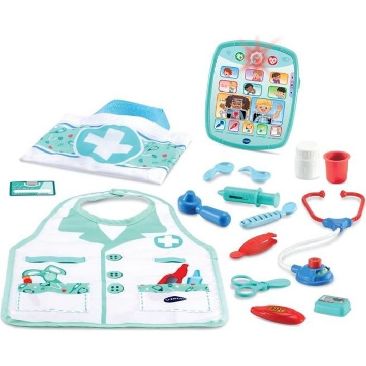 Interaktív Játékszett, Vtech, Orvos Utánzó Készlet 1,2,3, Többszínű, gyerekeknek