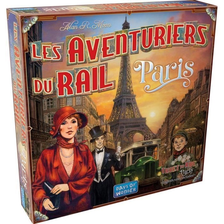 Ticket to Ride Paris, Asmodee, joc de societate, 8 ani si peste