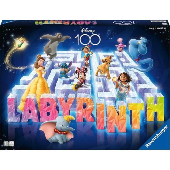 Настолна игра Disney 100 Years Maze, Ravensburger, 2-4 играчи, 30x30 см